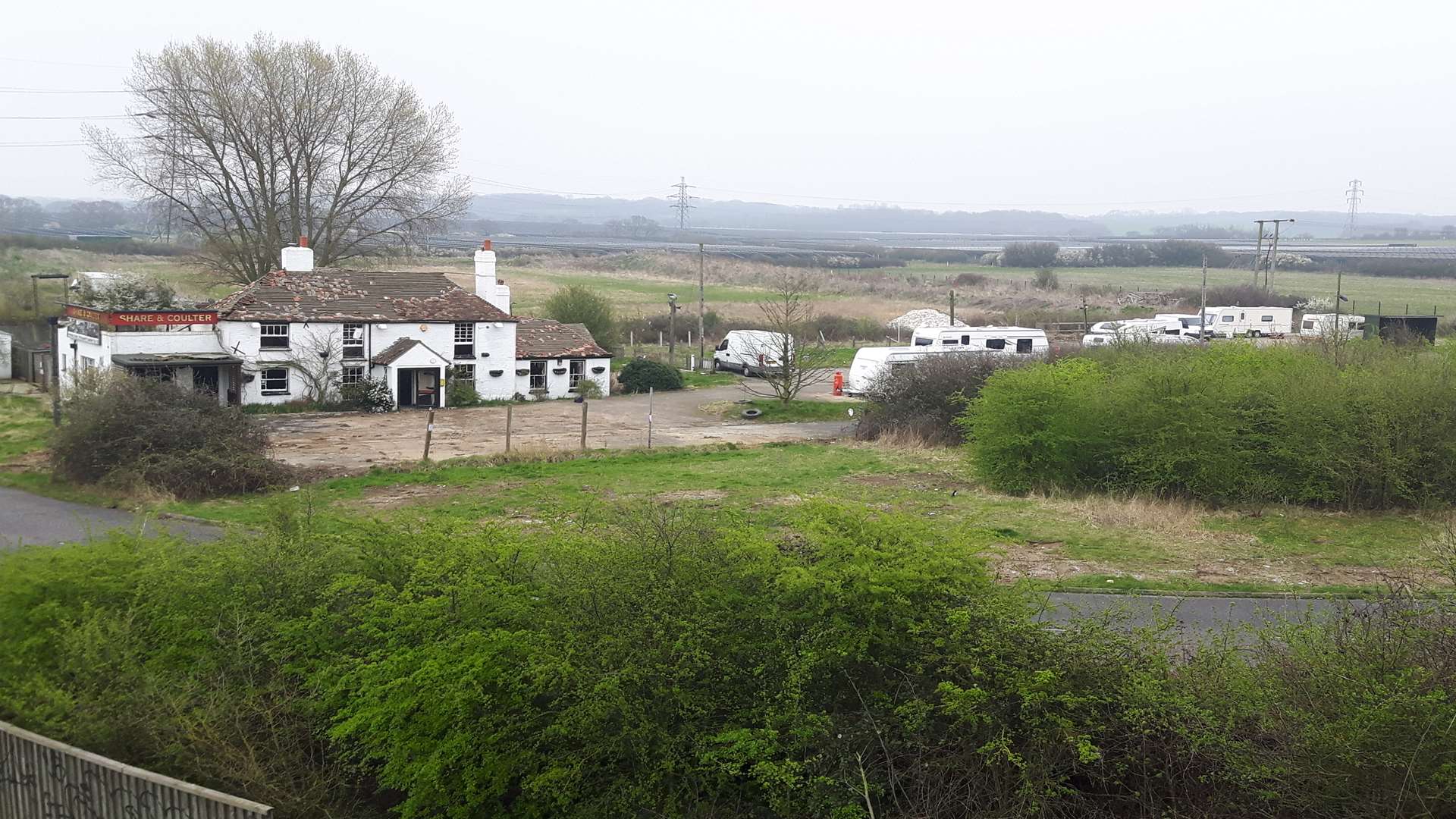 The pub is now abandoned