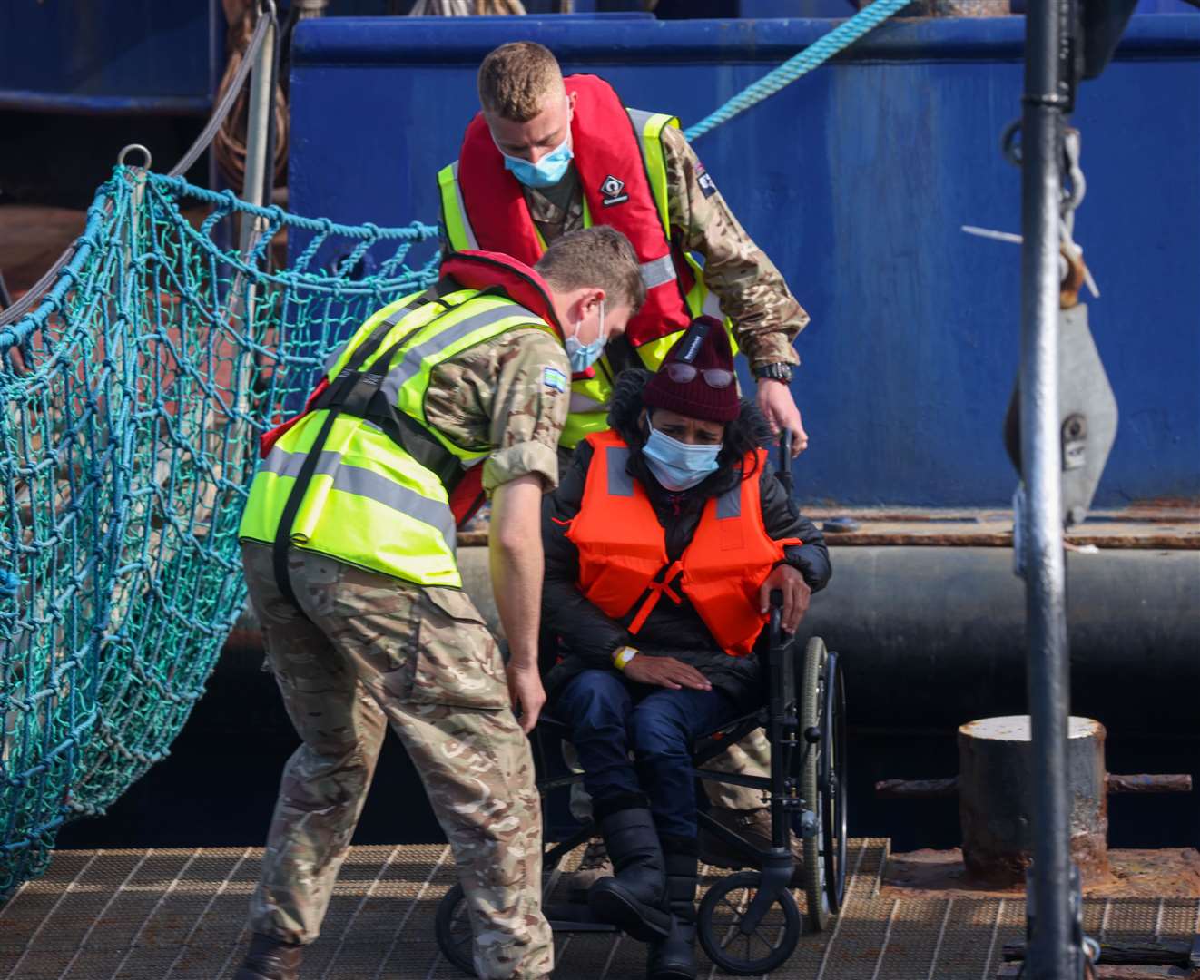 Whilst migrants continue to arrive in Dover, the government has confirmed that the first flights to Rwanda will be in the coming months. Picture: UKNIP