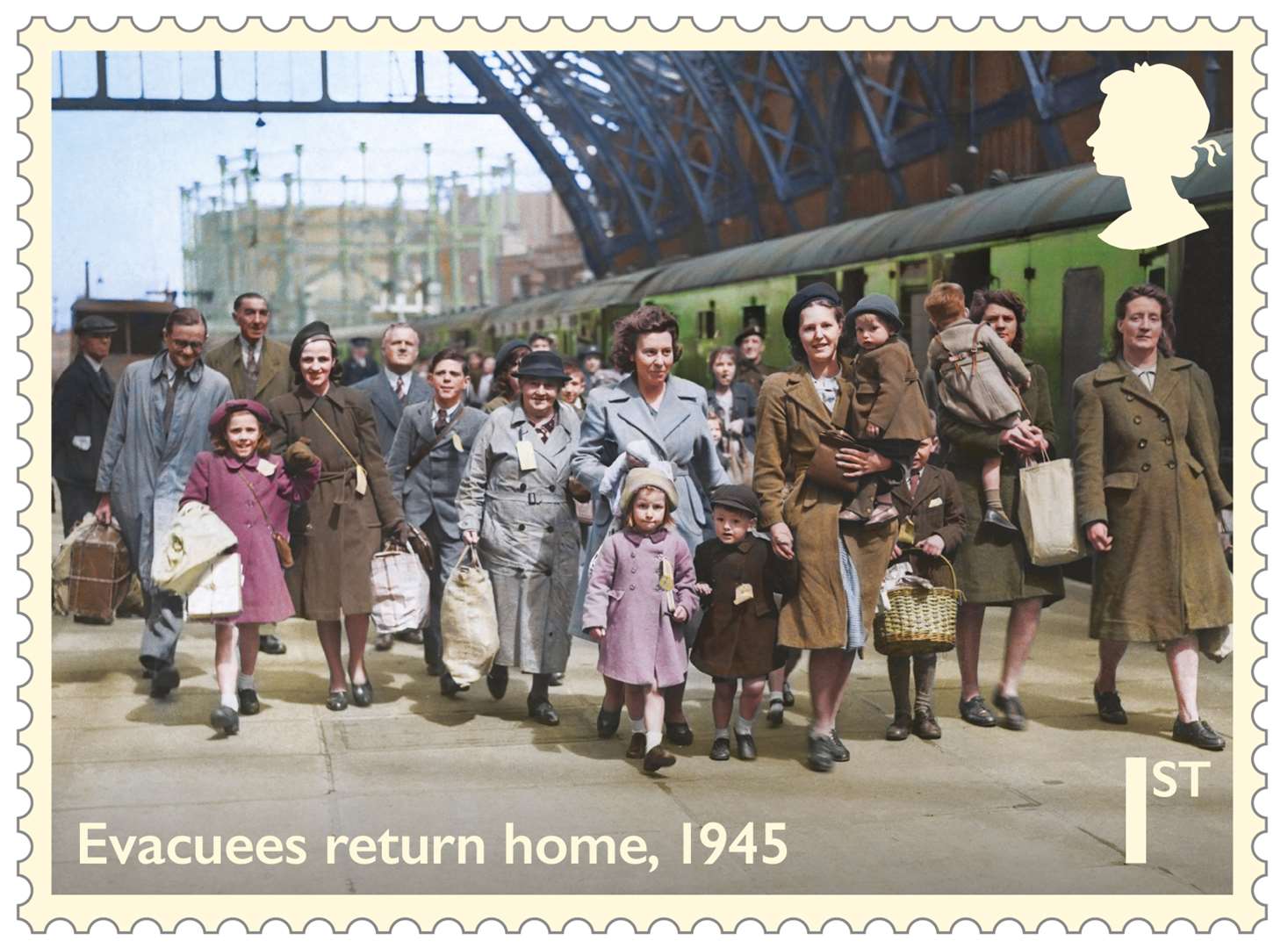 One of eight stamps to mark the 75th anniversary of the end of the Second World War (Royal Mail/PA)