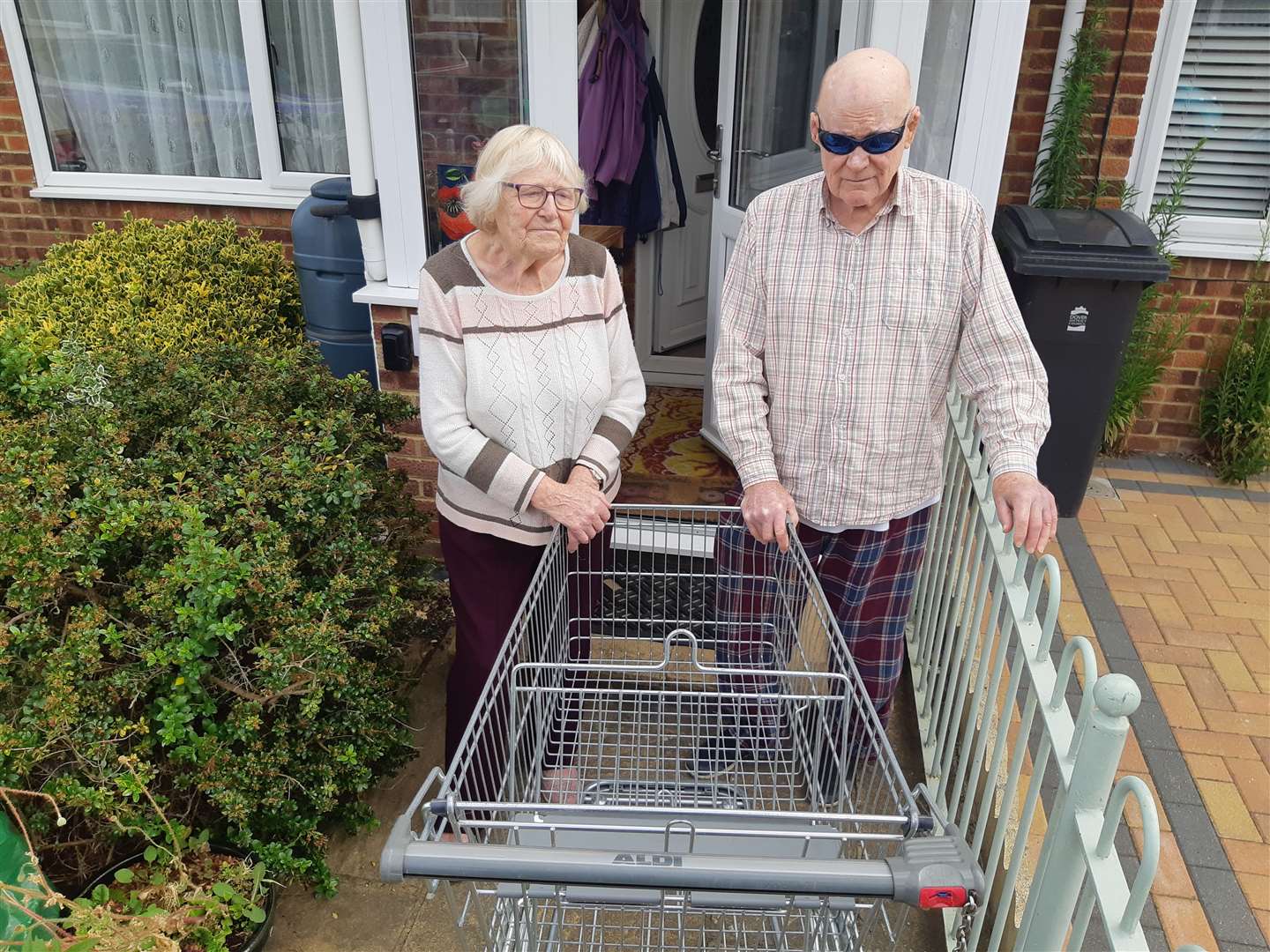 Pat and Betty Burke waited seven weeks for the trolley to be collected