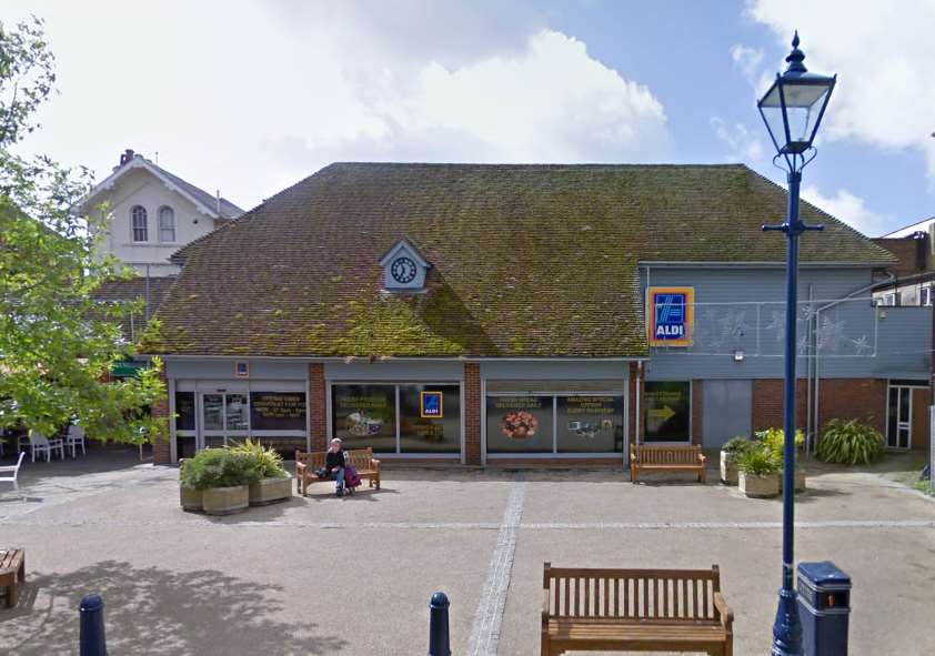 Aldi, Hythe High Street: Courtesy Google