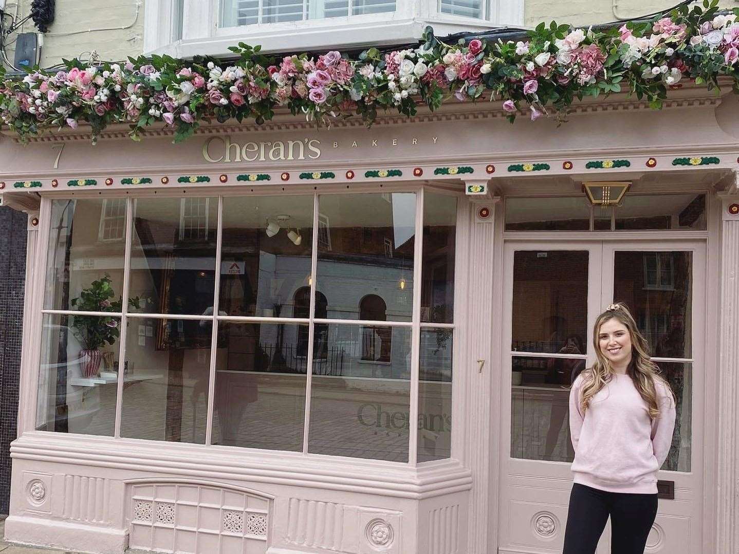 Cheran Freidman outside Cheran’s Bakery in Faversham this morning. Picture: Cheran's Bakery