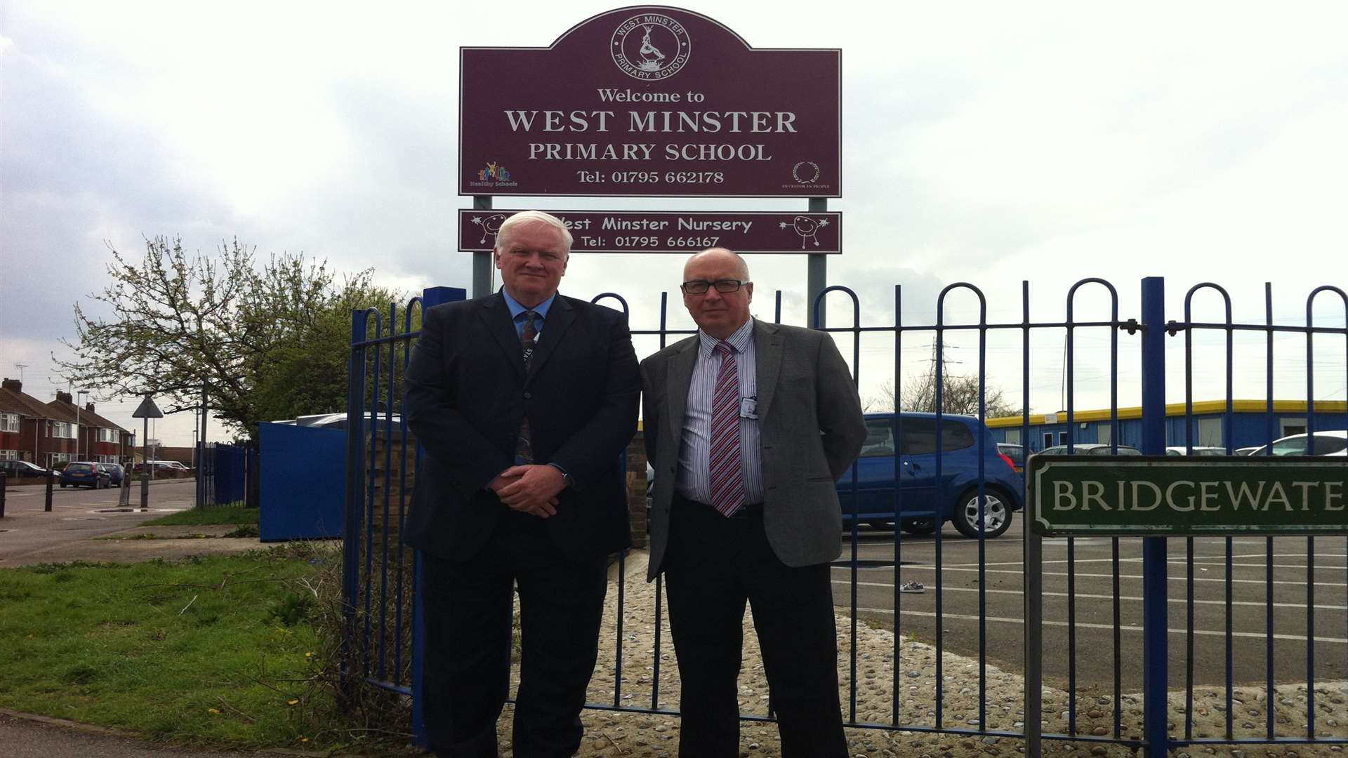 Steven Connors and former executive head Alan Bayford