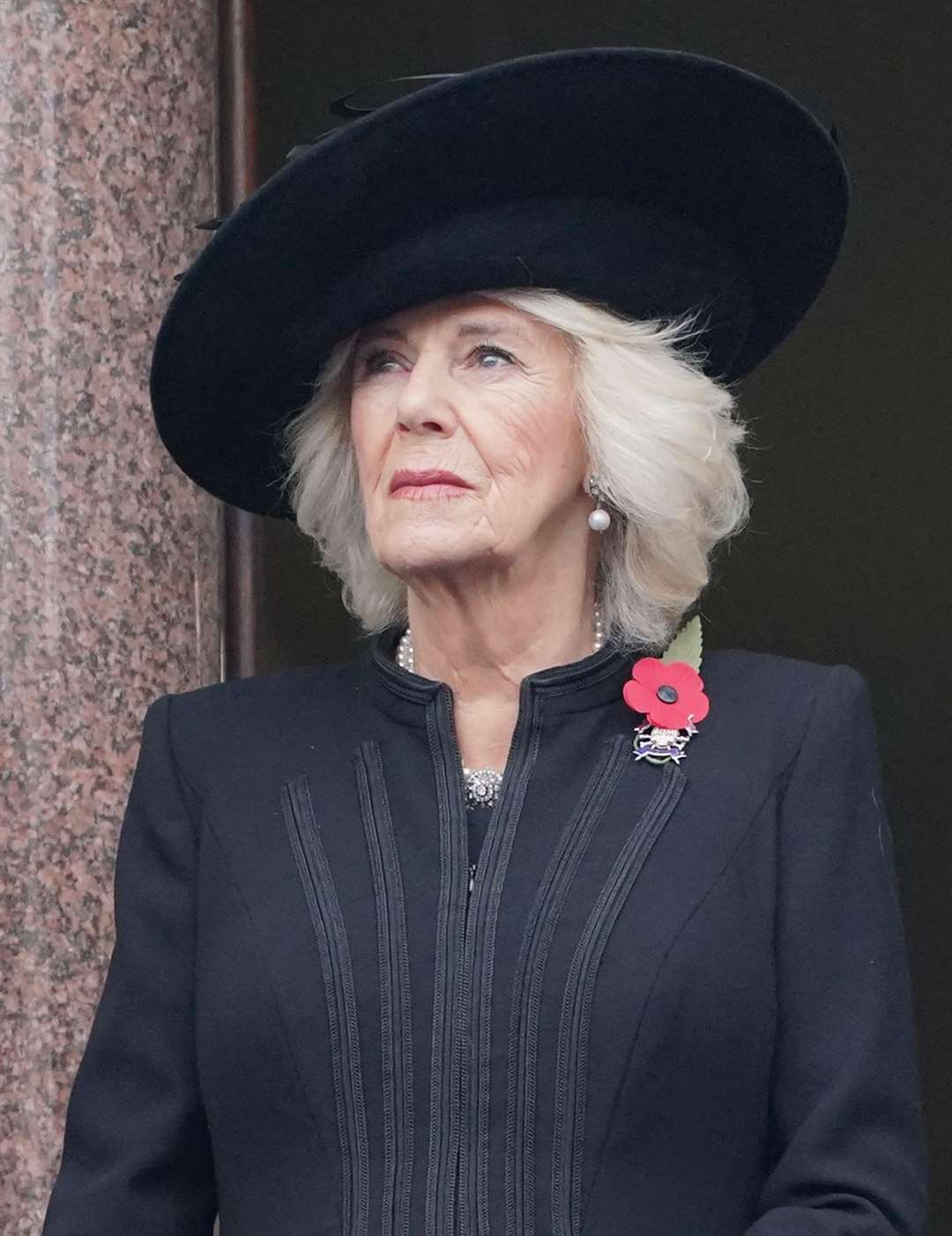 The Queen at last year’s Remembrance Sunday service (Jonathan Brady/PA)