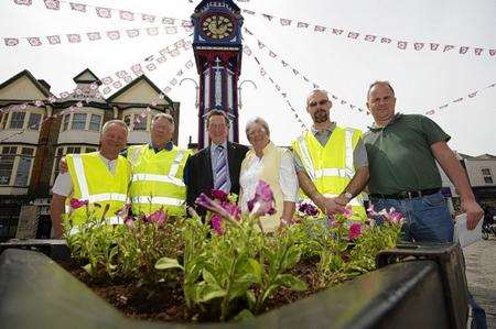 Ken Pugh, centre, with from left, Andre Stankiewicz, Brian Spoor, Heather Thomas-Pugh from Sheppey Tourism Alliance, Carl Williams and Chris Foulds