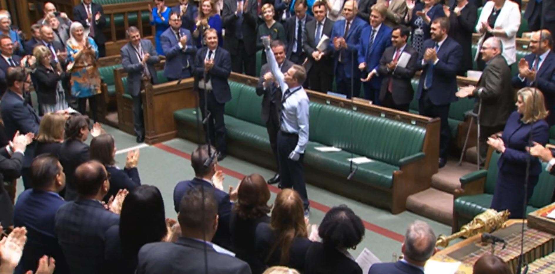 Craig Mackinlay received a standing ovation from MPs in May (House of Commons/PA)