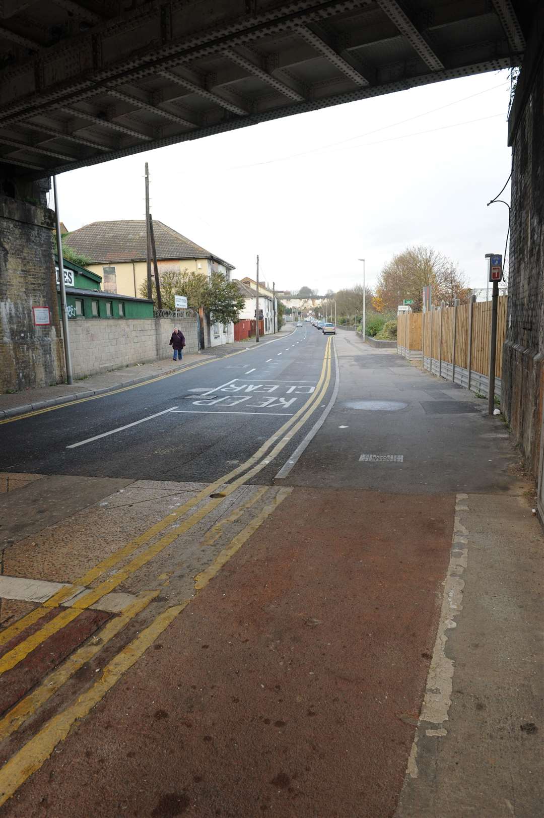 A 19-year-old victim suffered head injuries after being attacked in Canal Road, Strood.C Picture: Steve Crispe