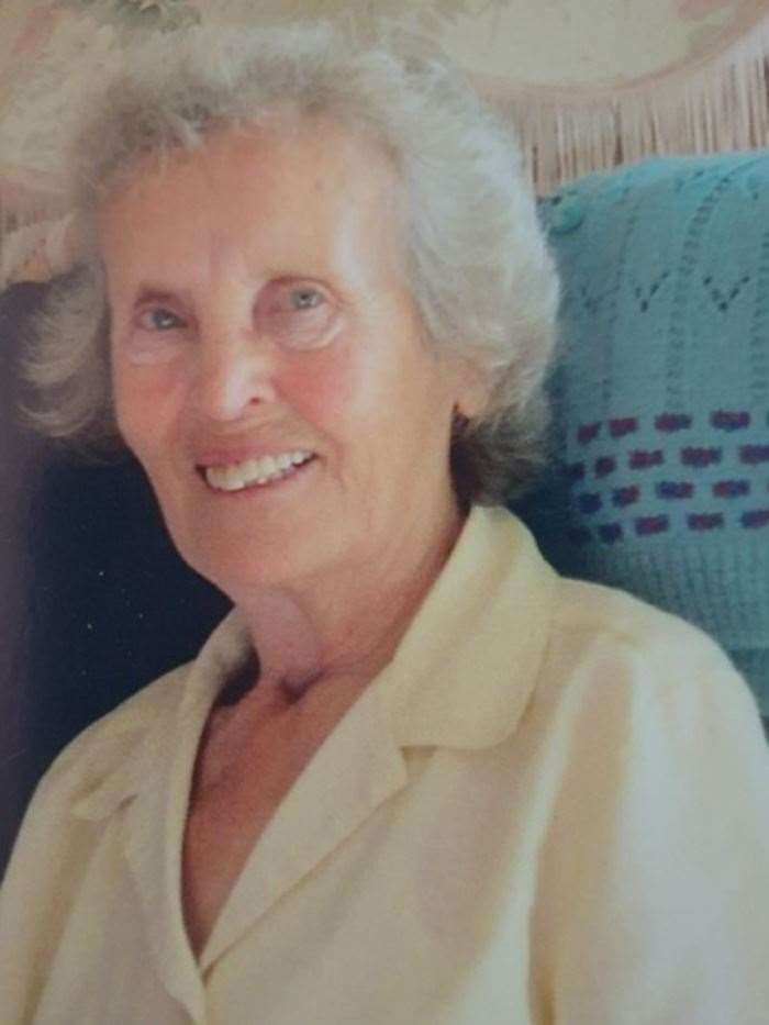 Jean Langan, 87, who died when she was blown over by a search and rescue helicopter landing at Derriford Hospital in Plymouth, Devon (Family handout/PA)