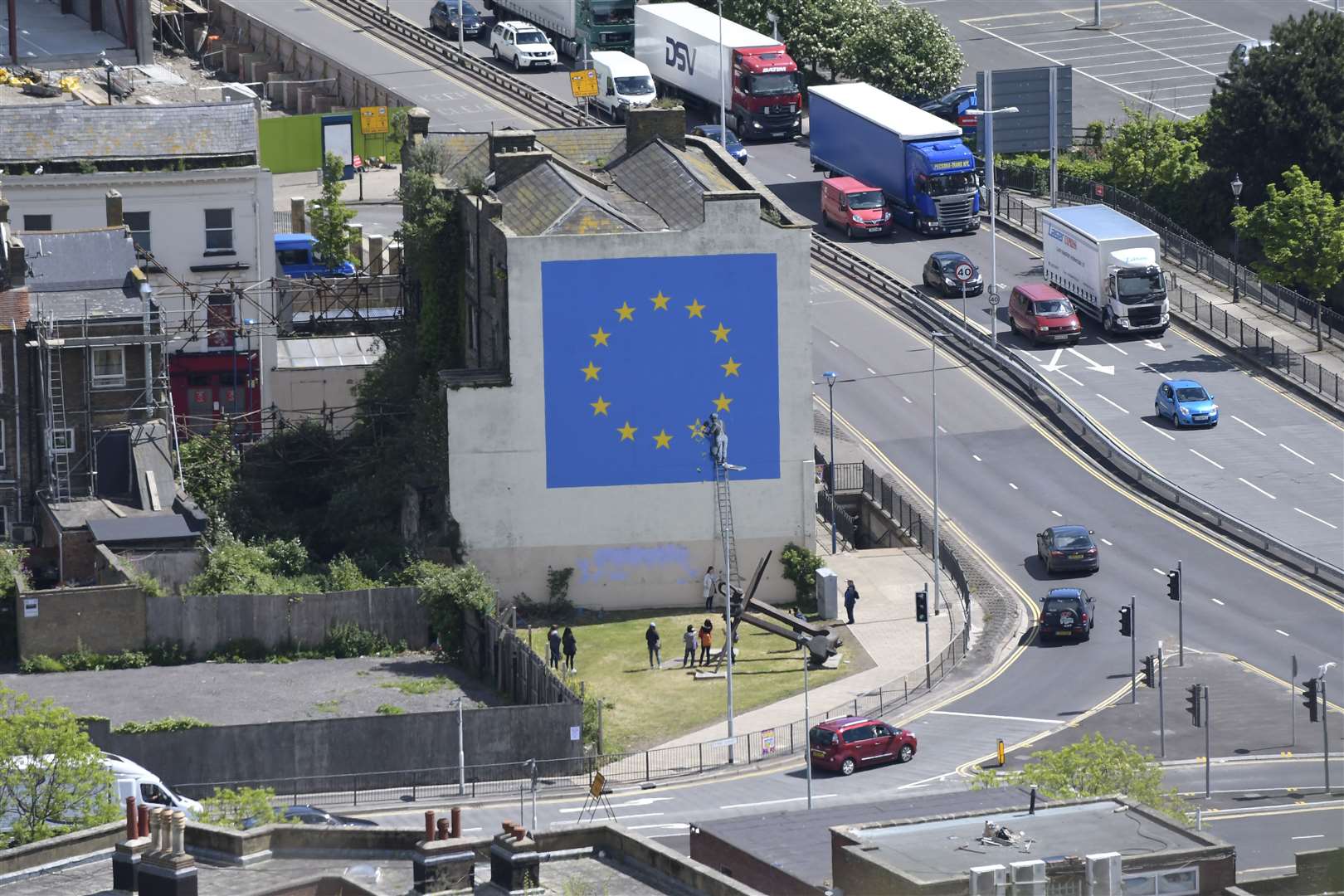 Dover. Banksy picture at the corner of York St. and Townwall St Pics for file use.Picture: Tony Flashman FM4782488 (6820747)