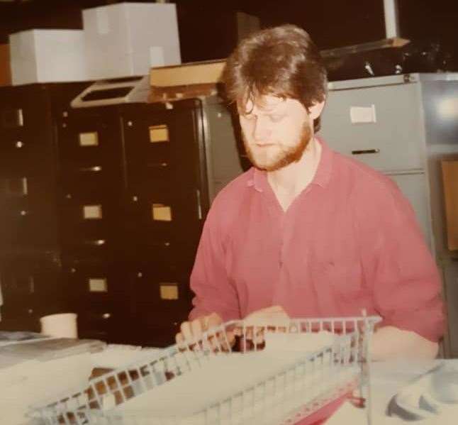 Sam Lennon pictured in the early 1990s while working for the Folkestone Herald