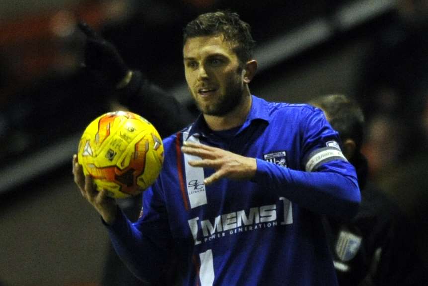 Skipper Doug Loft played left-back at Walsall Picture: Barry Goodwin