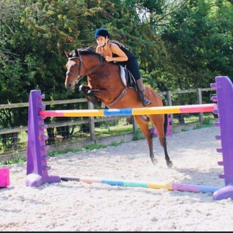 Paige Wells and her pony May which was seized by police.