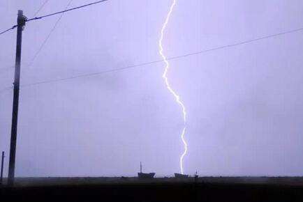 Lightning over Lydd-on-Sea. Picture: Craig Roots