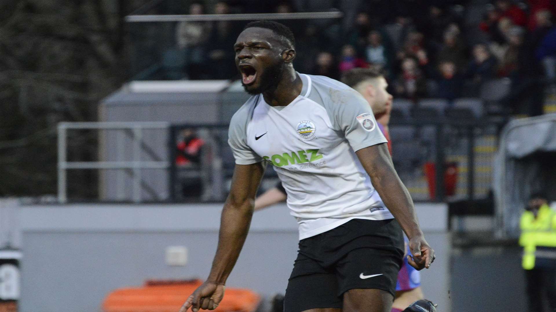 Manny Parry celebrates his goal. Picture: Paul Amos