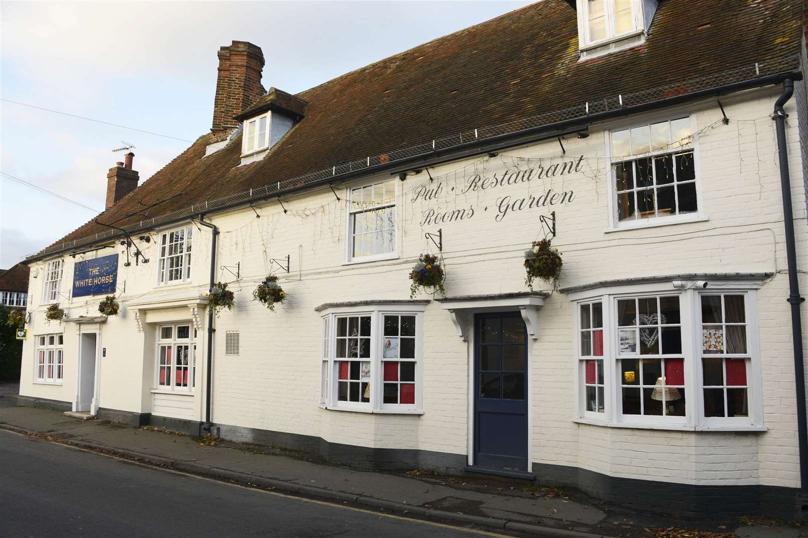 The artwork can be seen from the road in the pub's windows. Picture: Paul Amos