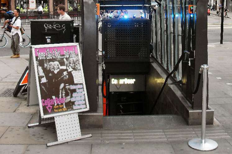 Cellar Door entrance on London's Aldwych