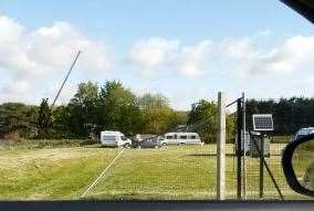 A traveller camp has been set up at Platt Primary School (10036818)