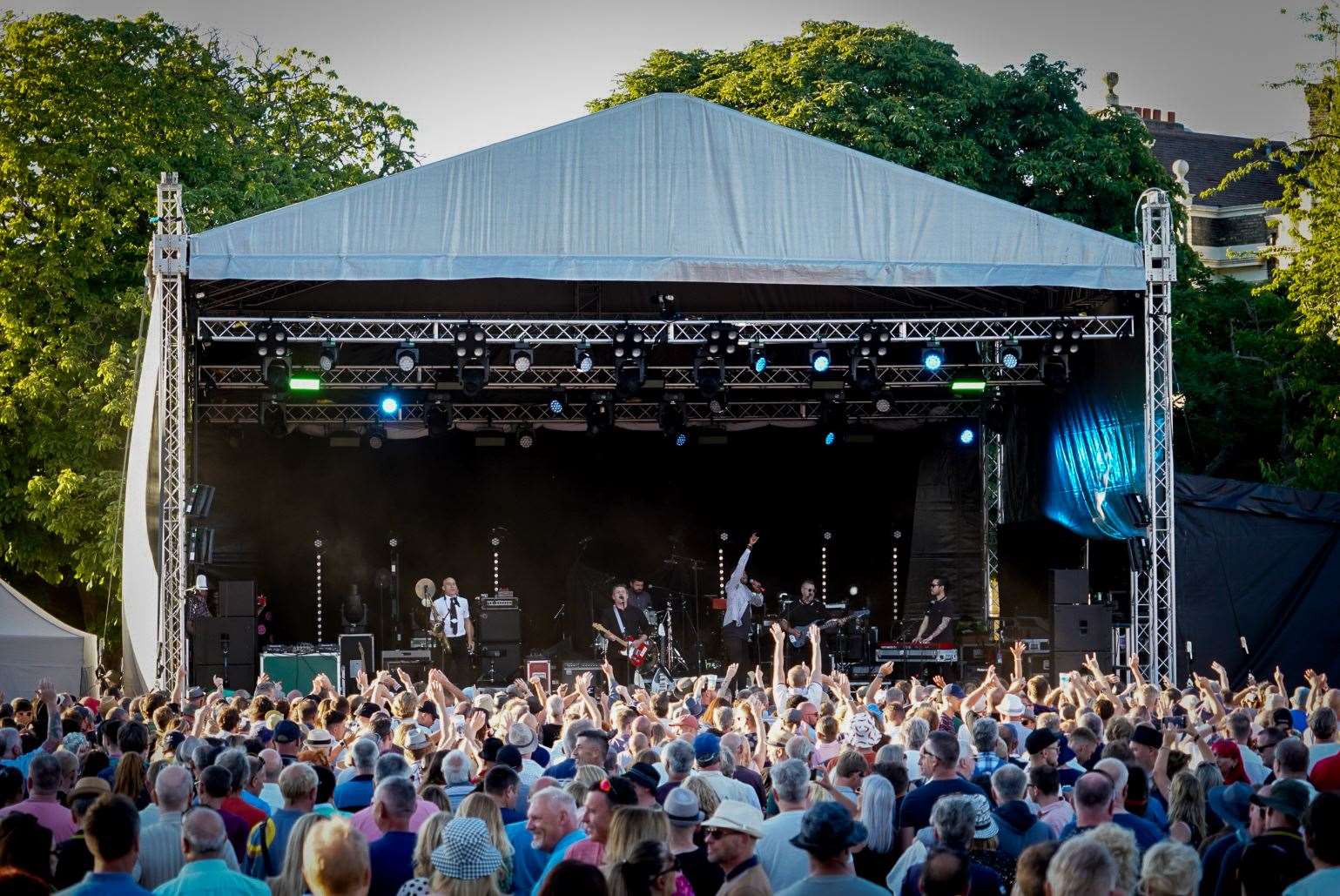 The Beat were the main support for The Specials at the Rochester Castle Concerts and got the crowd is a great mood. Pete Willson