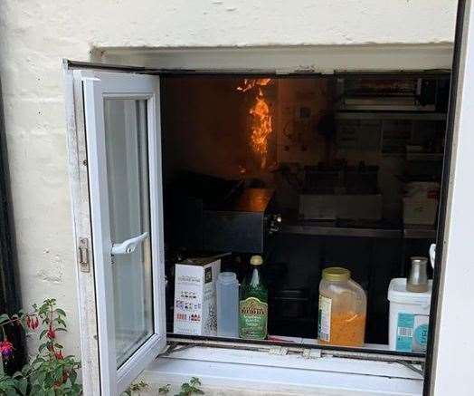 The Jolly Farmer in Manston High Street had to close temporarily due to a kitchen fire. Picture: Facebook