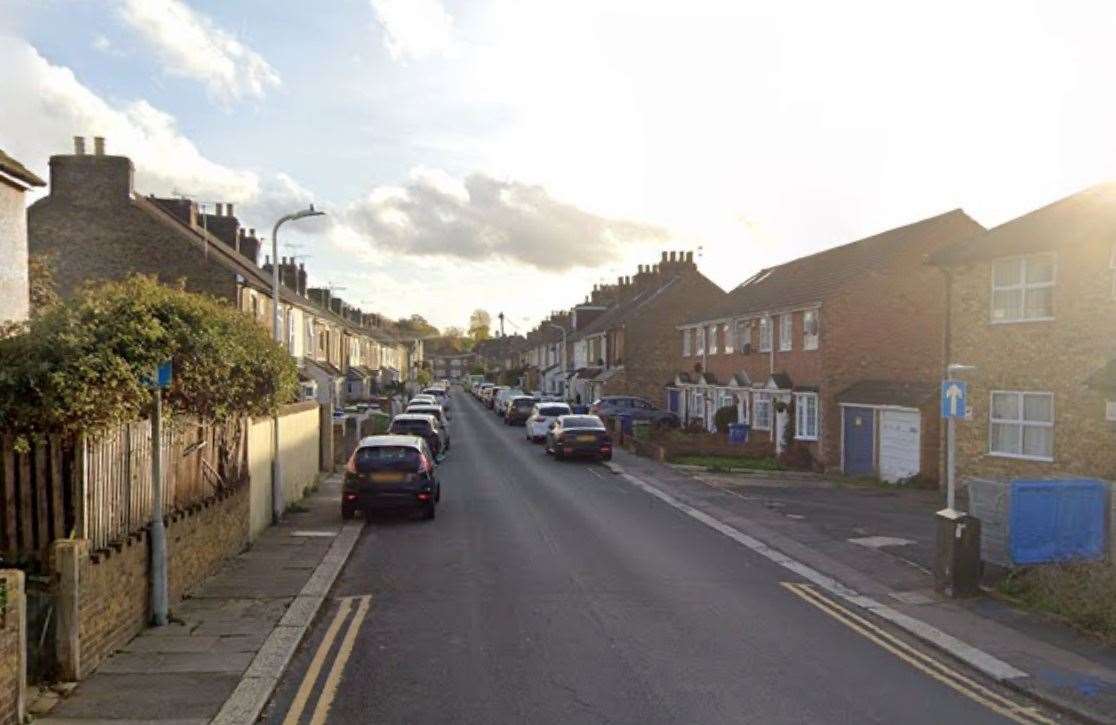 Harold Road in Sittingbourne is shut after a gas leak. Picture: Google