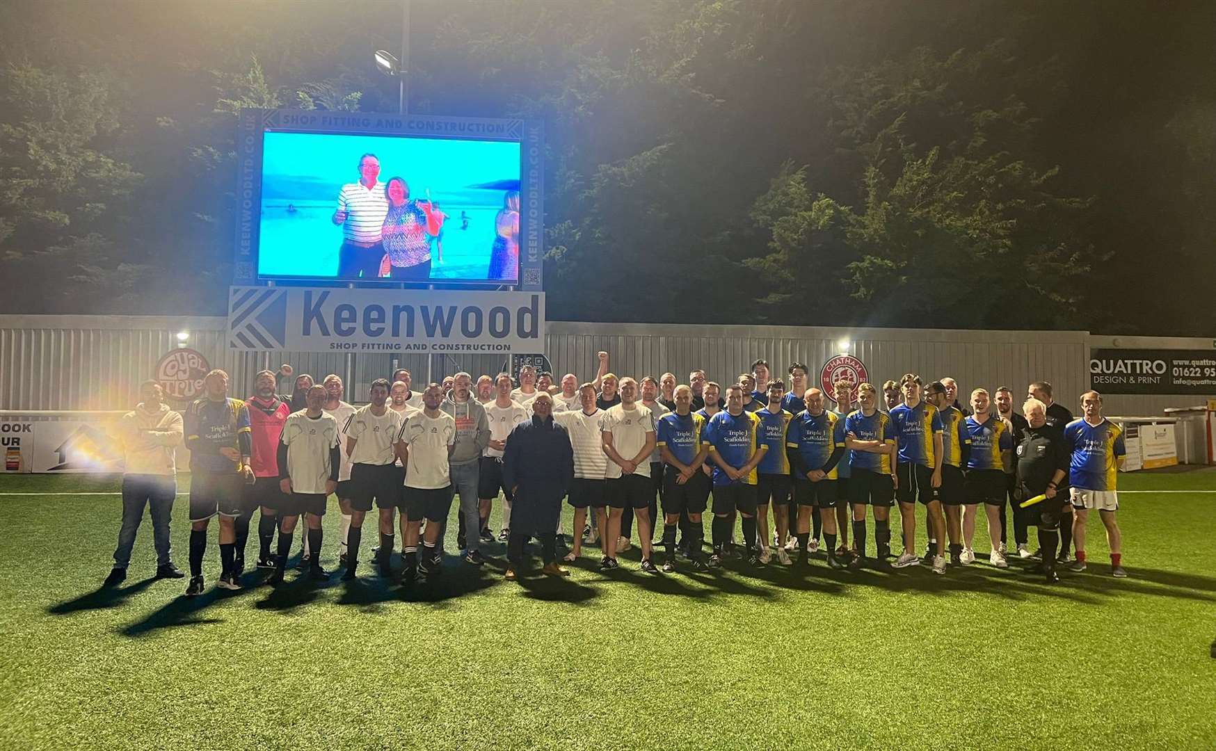 A charity match was held at Chatham Town FC to raise money for Sheppey Hospital League of Friends. Picture: Michael King