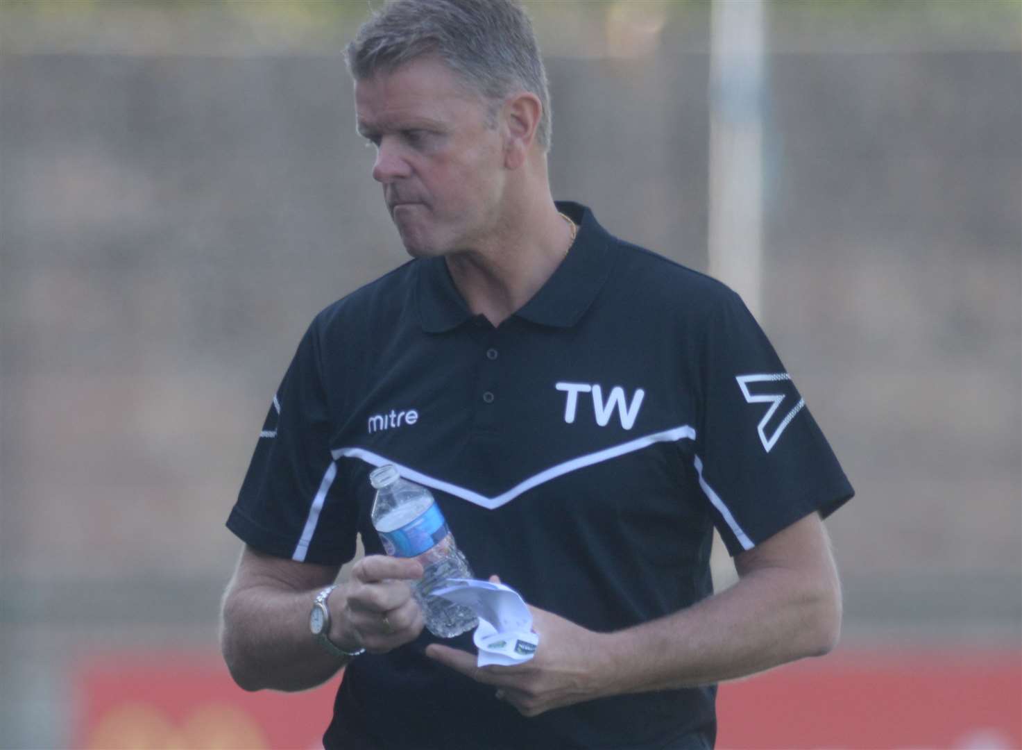 Ashford United manager Tommy Warrilow Picture: Chris Davey