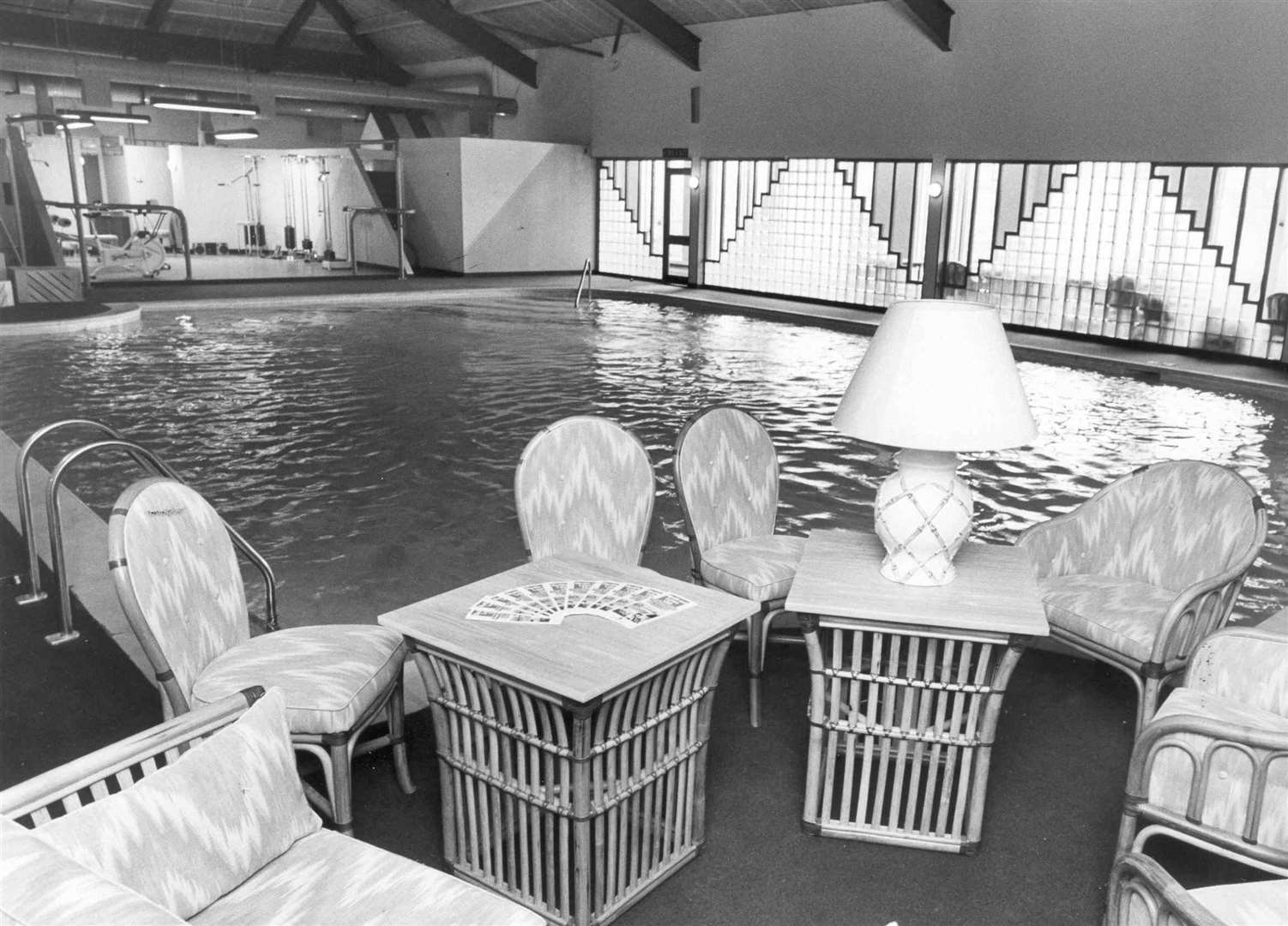 Inside the Health & Leisure Club at Post House Hotel, Wrotham 1984