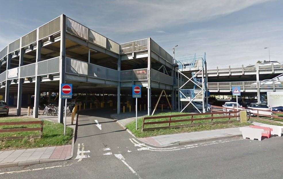 Medway Maritime Hospital, Gillingham, multi-storey car park. Picture: Google