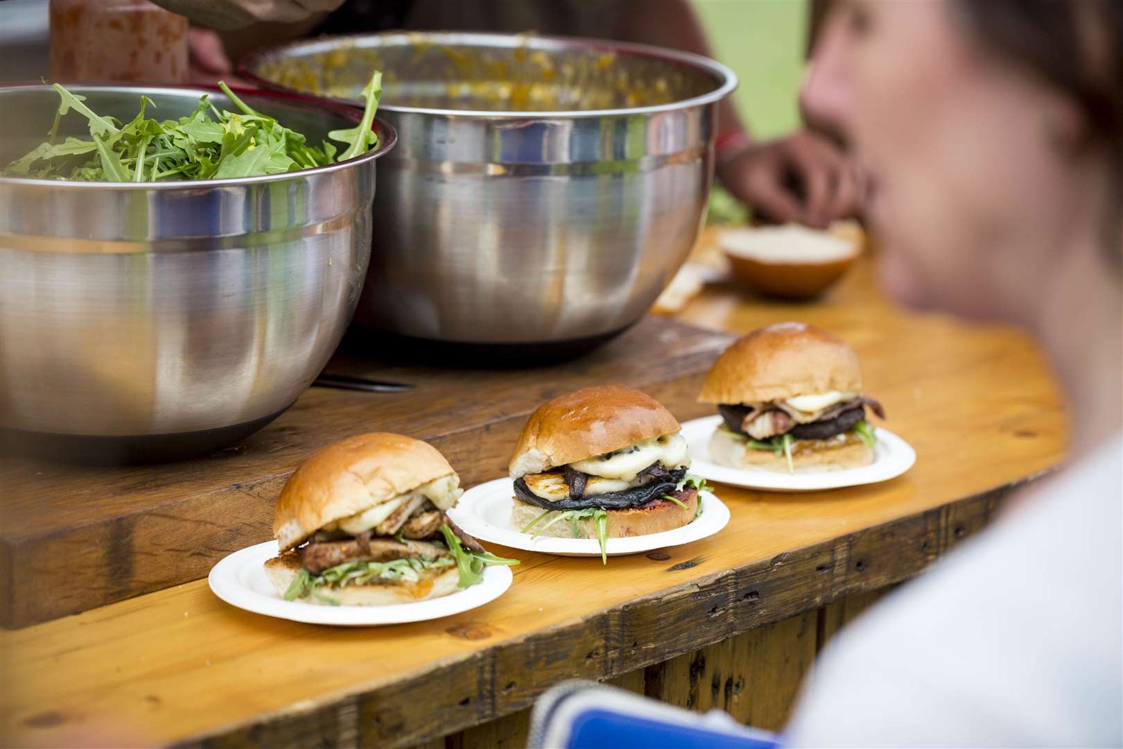 Tuck into tasty food from the many food stalls. Picture: Thomas Alexander