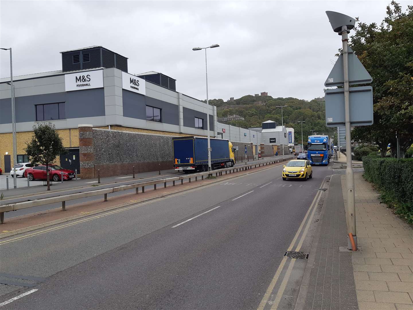 The crash happened on the A20 near the Port of Dover