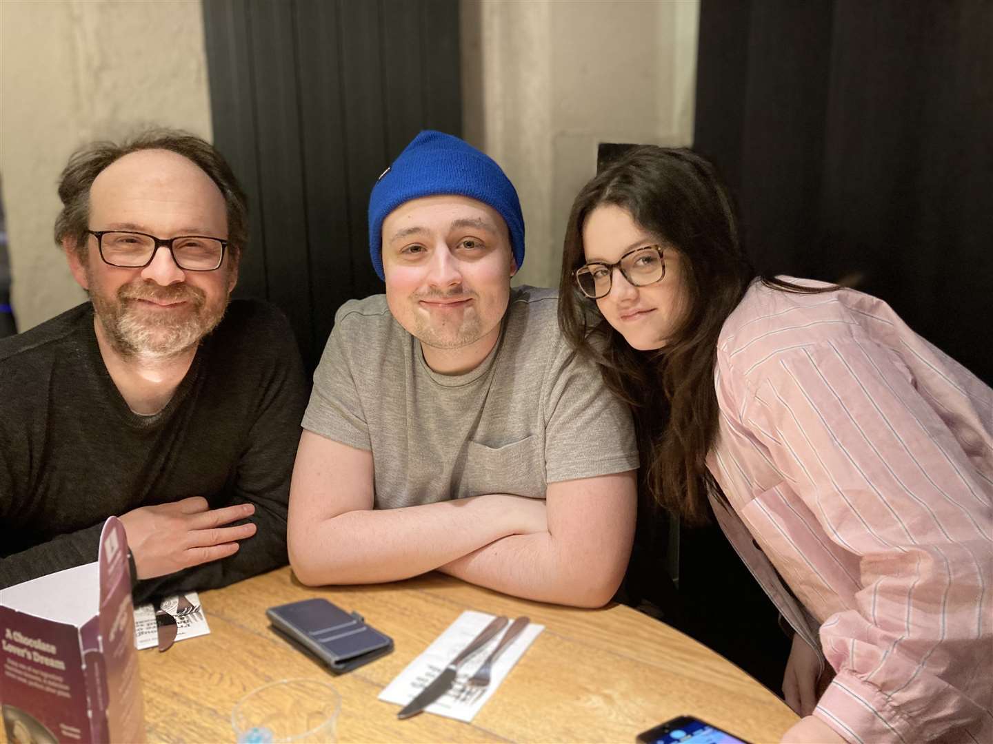 Quinton, Cal's dad, Cal and sister Mae