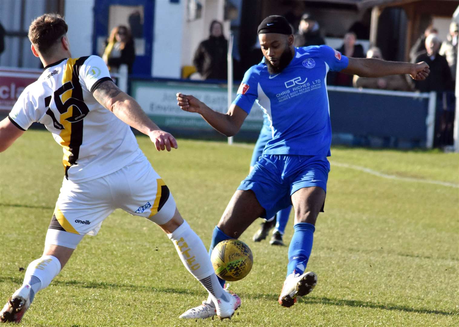 Former Herne Bay striker Zak Ansah has signed for Faversham. Picture: Randolph File