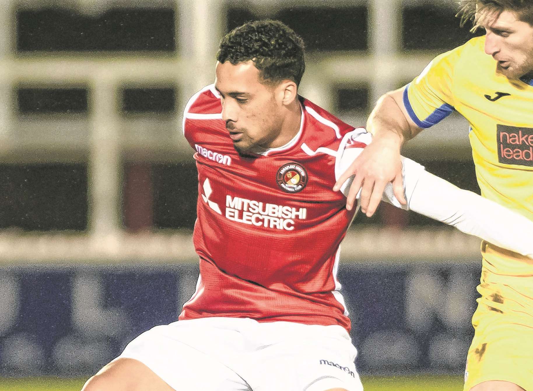 Corey Whitely opened the scoring at Brisbane Road Picture: Andy Payton