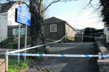 Blue Skies School is taped off after the incident