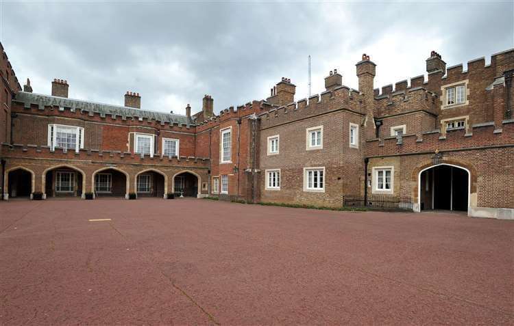 Friary Court at St James’s Palace, in central London, where the public proclamation will take place. Picture: Nick Ansell/PA