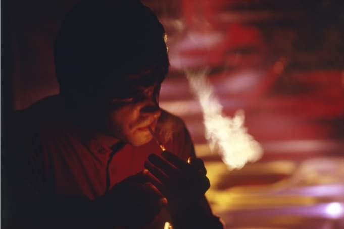 A user smokes a legal high. Picture: Library image