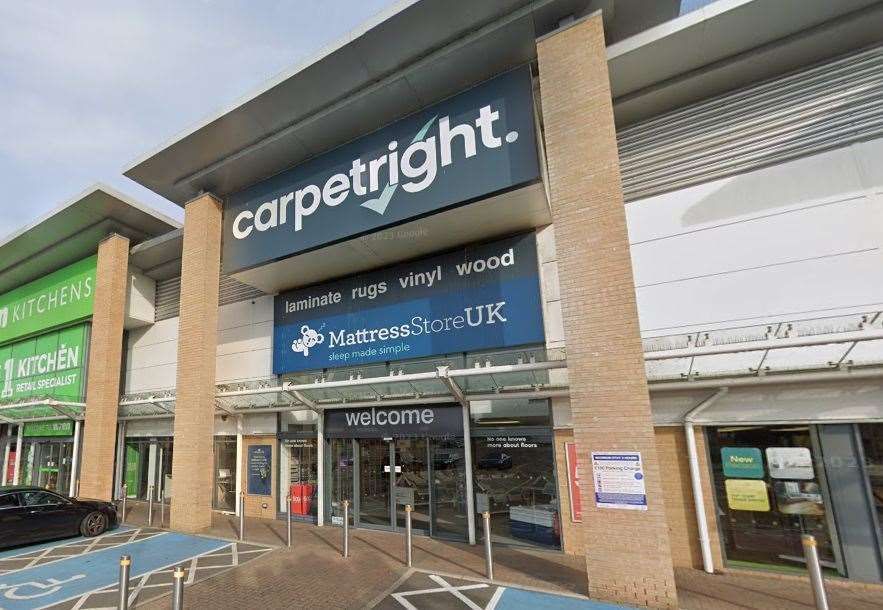 Carpetright at South Aylesford Retail Park. Picture: Google