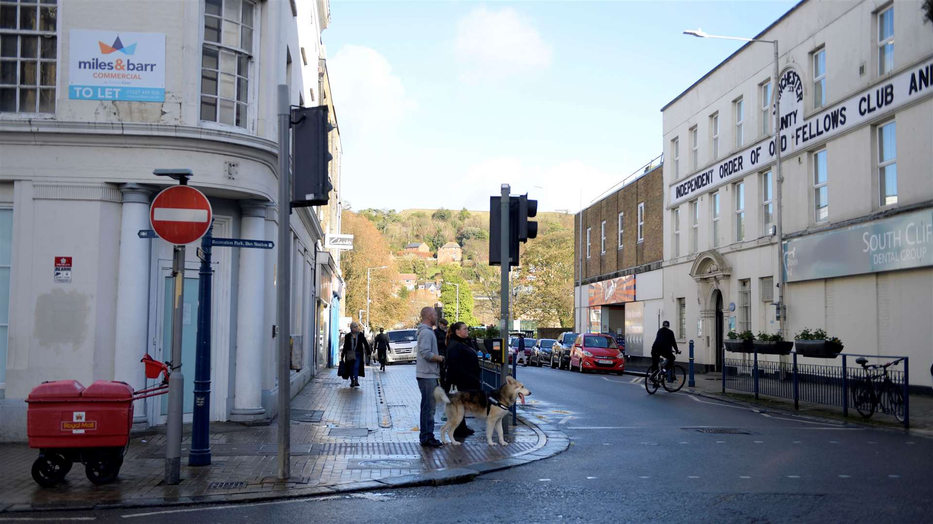 Buses could soon be able to enter Pencester Road from Biggin Street if the one-way system is scrapped. Picture: Barry Goodwin