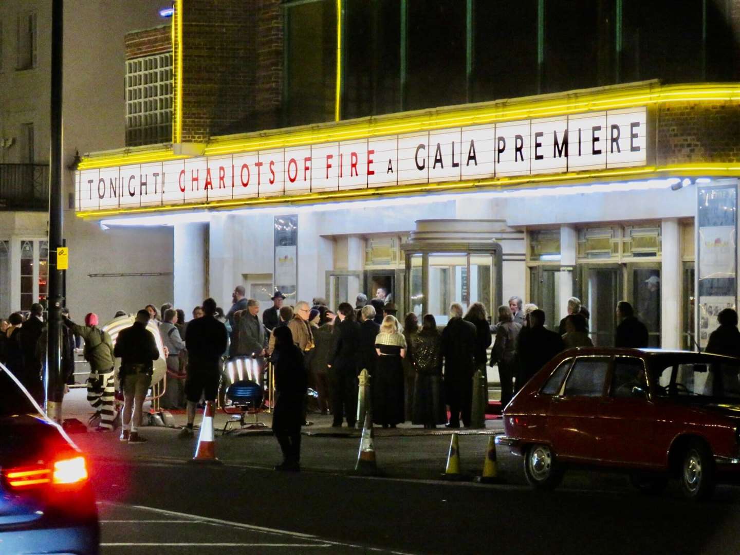 Filming of Empire of Light, where Dreamland in Margate was transformed into an old cinema. Picture: Roberto Fabiano