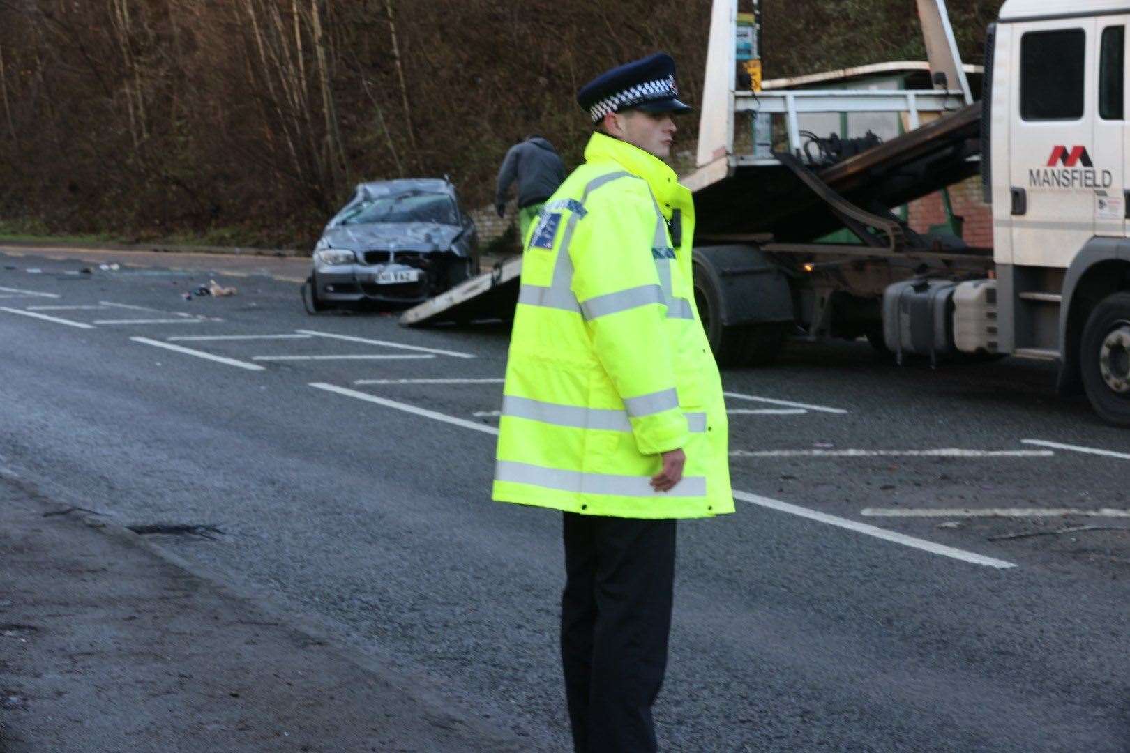 Police were called to the scene in Walderslade this morning. Picture: UKNIP