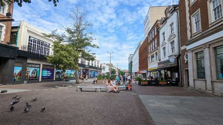 The incident happened in Folkestone town centre on Tuesday, September 12