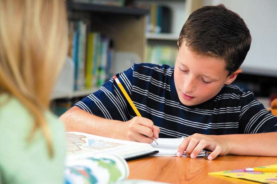 School pupils. Stock picture