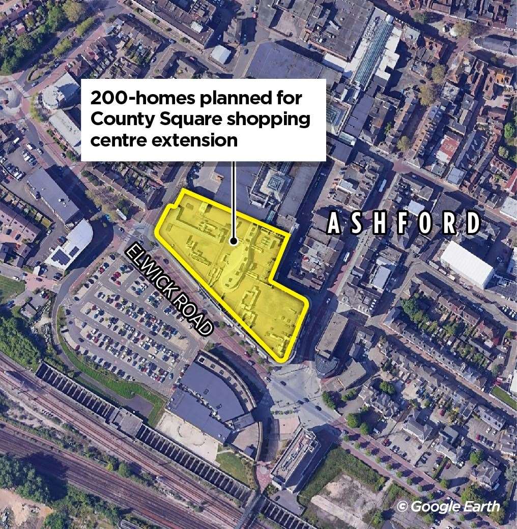 County Square bosses have put forward the centre’s extension in Ashford Borough Council’s “call for sites”