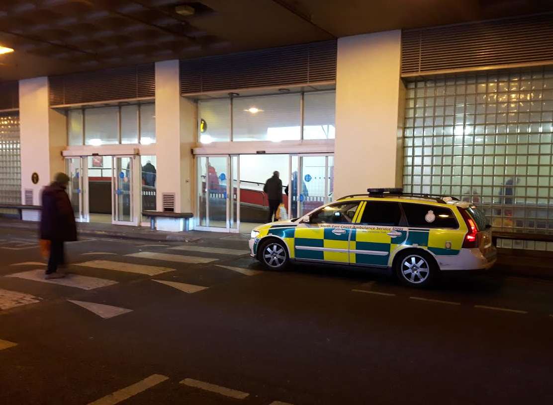 A paramedic car at the scene