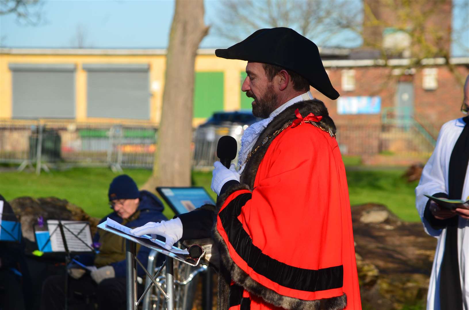 Mayor of Gravesham Cllr Peter Scollard gave a blessing. Picture: Jason Arthur