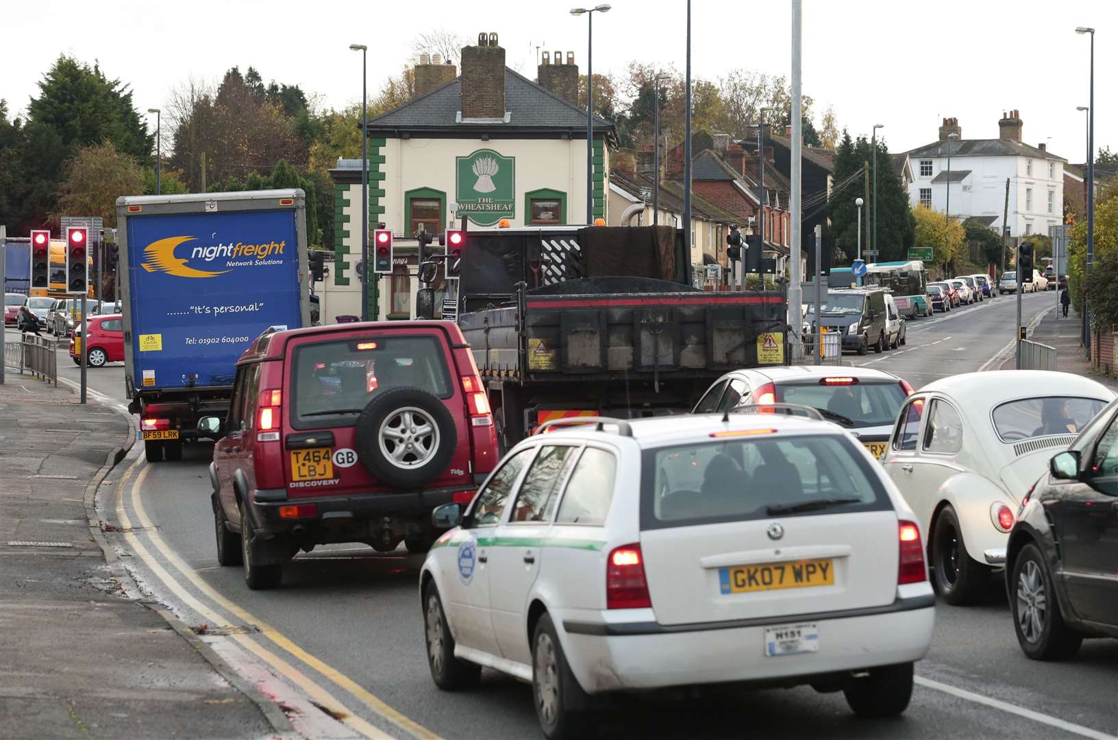 Meanwhile traffic at the Wheatsheaf seems as bad as ever