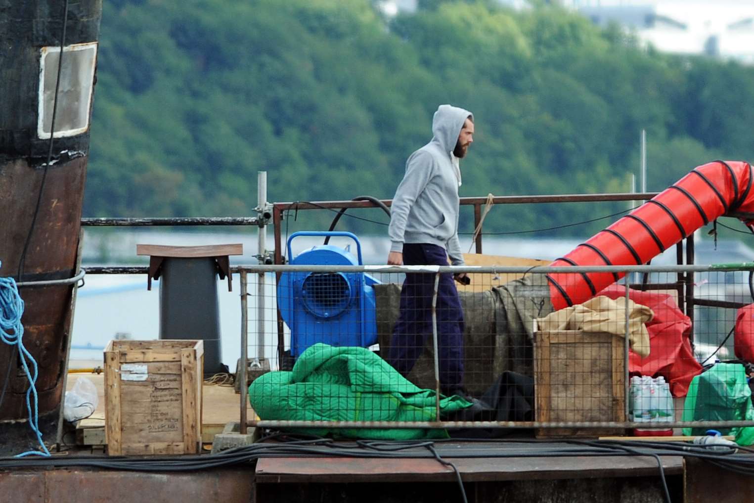 Jude Law pictured on the sub in 2013, picture Mike Gunnill