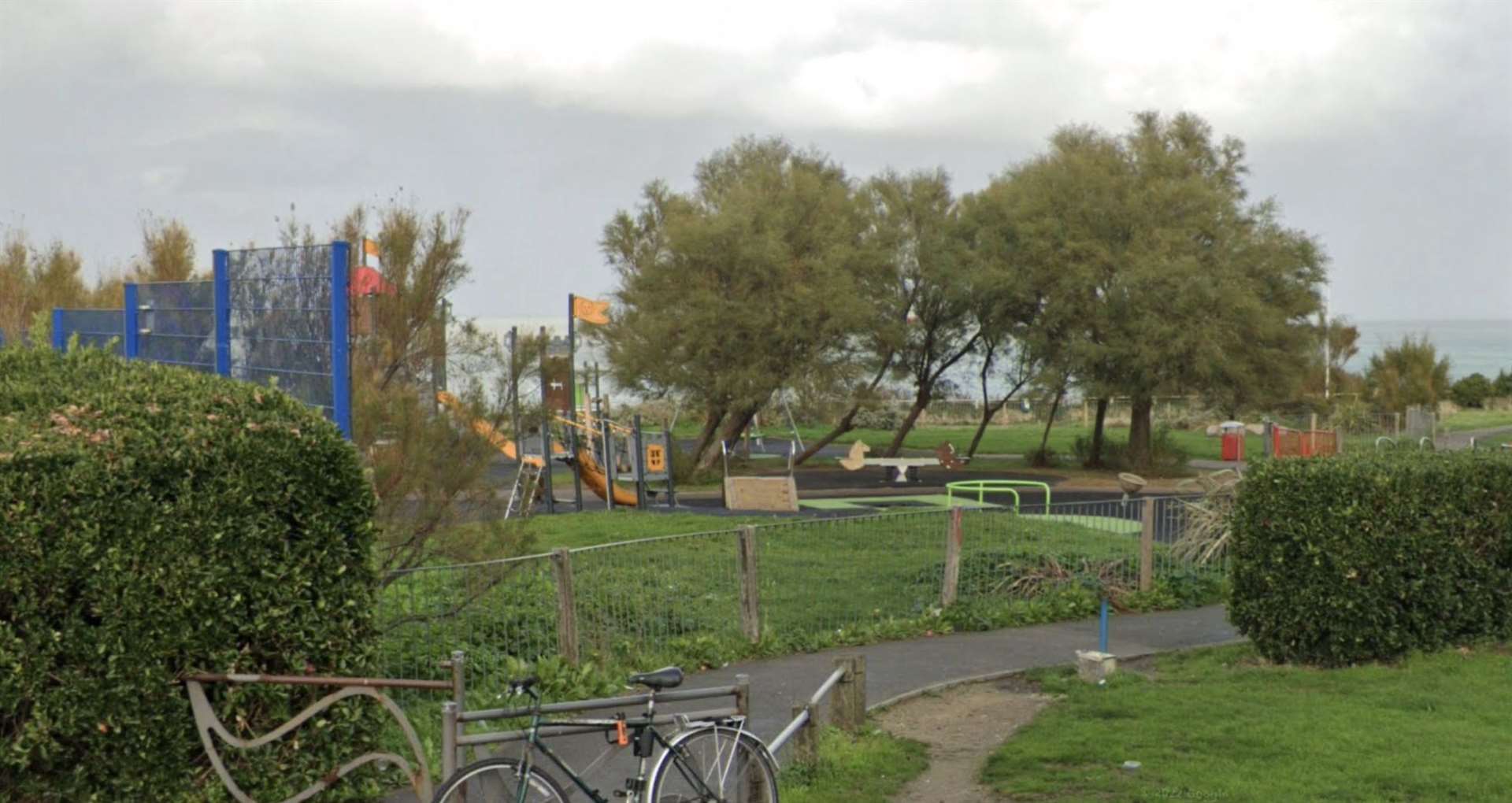 Viking Ship Play Park in Ethelbert Crescent in Cliftonville, Margate