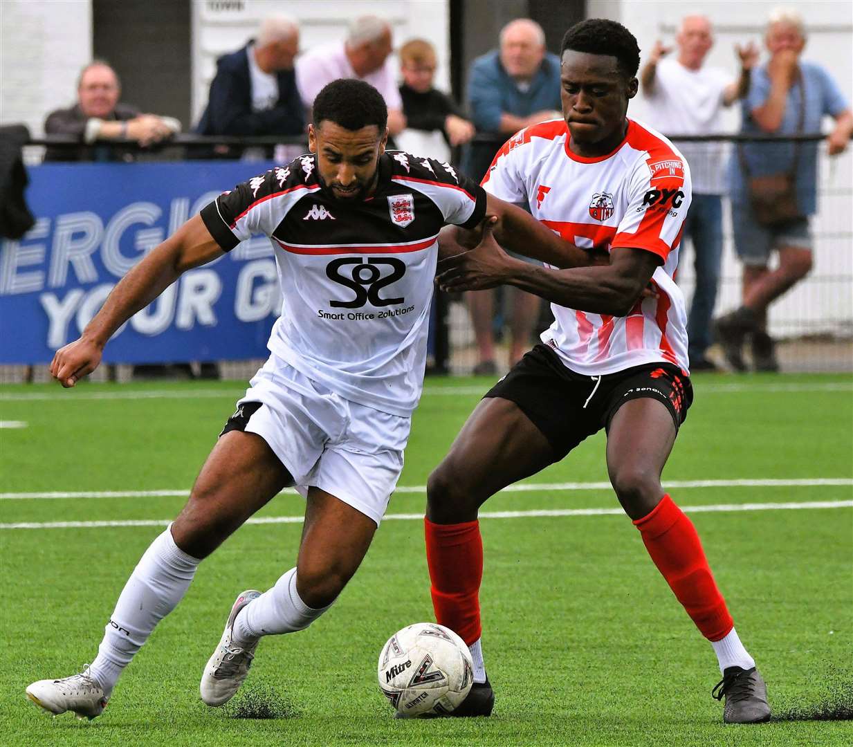 Johan Caney-Bryan - gave Faversham the lead in their 2-0 weekend win at home to Rusthall. Picture: Marc Richards