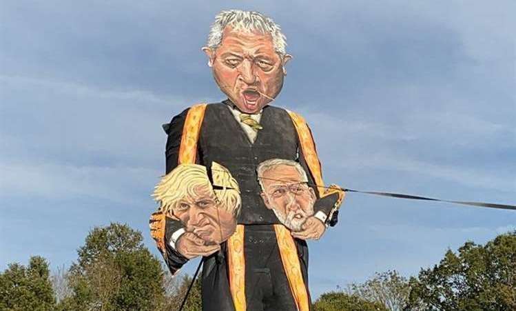 John Bercow was the Edenbridge Bonfire effigy in 2019